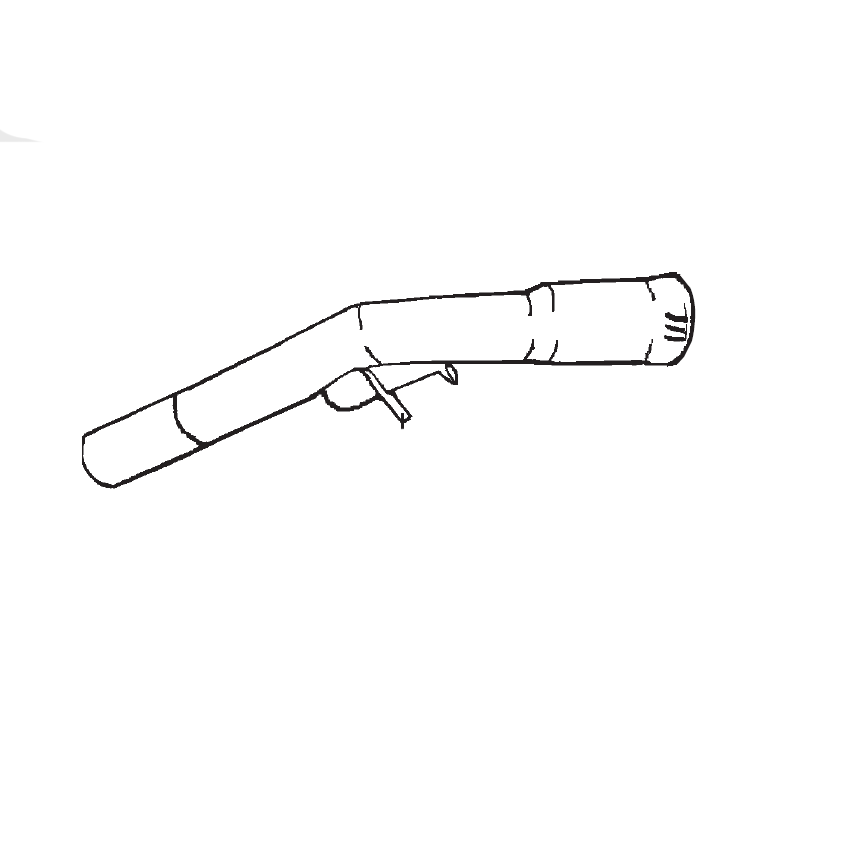Nilfisk curved end for D32 hose assembly -  Vacuum Cleaner Misc - Nilfisk Alto