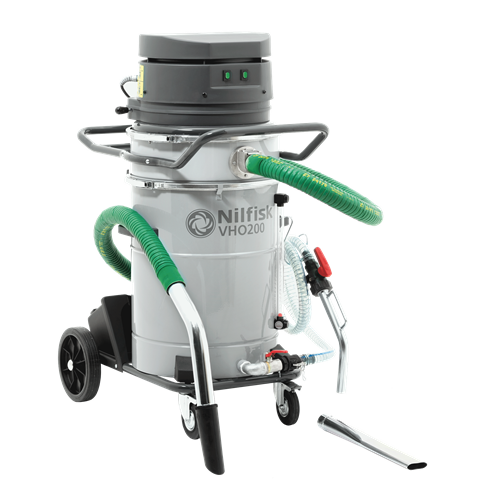 Nilfisk VHO200CB Industrial Vacuum Cleaner - All-In-One Metal Industry Liquid Collection