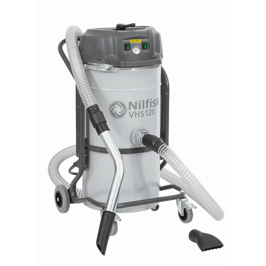 Nilfisk VHS120CB CC GV Industrial Vacuum Cleaner - All-In-One Swarf Collection And Machinery Cleaning