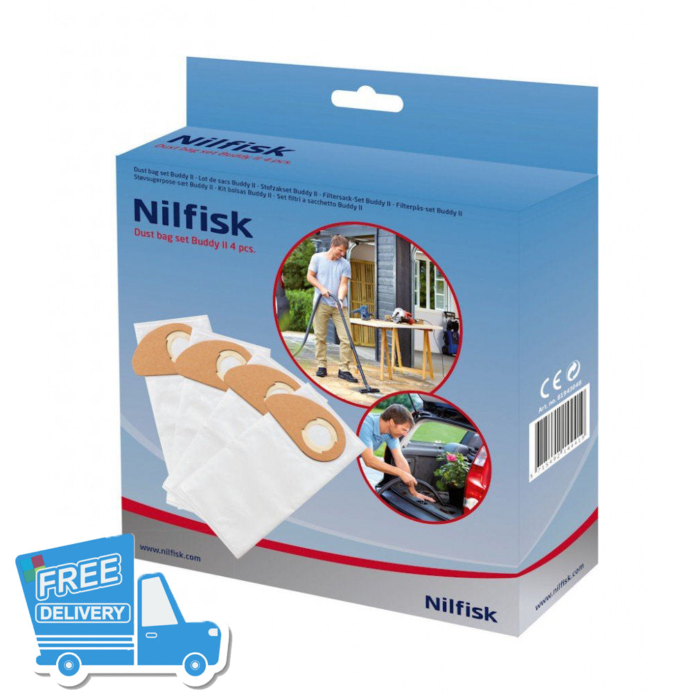 Nilfisk Buddy II Genuine Dustbags -  Dustbags - Nilfisk Alto