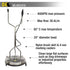 BE Pressure Whirlaway 24" Stainless Steel Rotary Flat Surface Cleaner 85.403.010