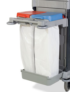 Numatic VersaCare Systems - NKA102P End Kit, 140L (2x 70L) Moulded Twin Waste Bag Kit with Split Lid