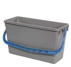 Numatic 15 Litre Grey Wide Bucket With Blue Handle