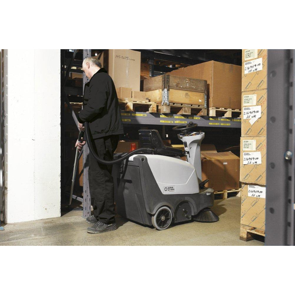 Nilfisk SR100S Petrol Outdoor ride on floor sweeper -  Sweeper - Nilfisk Alto