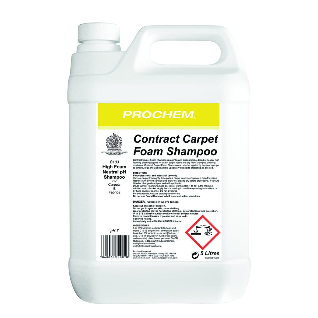 Prochem Contract Carpet Foam Shampoo -  Chemical - Prochem