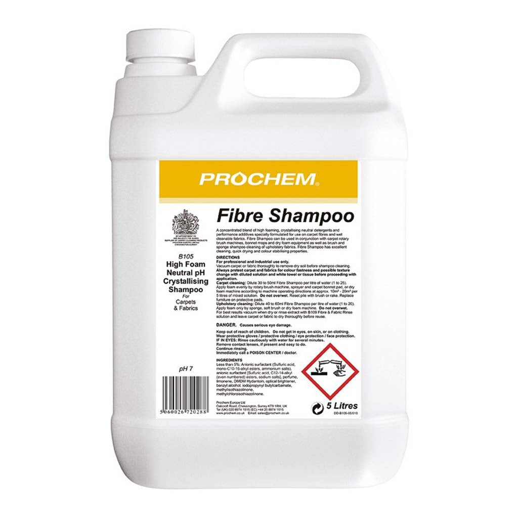 Prochem Fibre Shampoo - Professional High Foam Crystallising Shampoo -  Chemical - Prochem