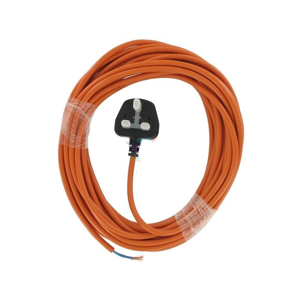 1mm 2 Core 12 Metre Cable With Plug Orange -  Cable - Candor Services