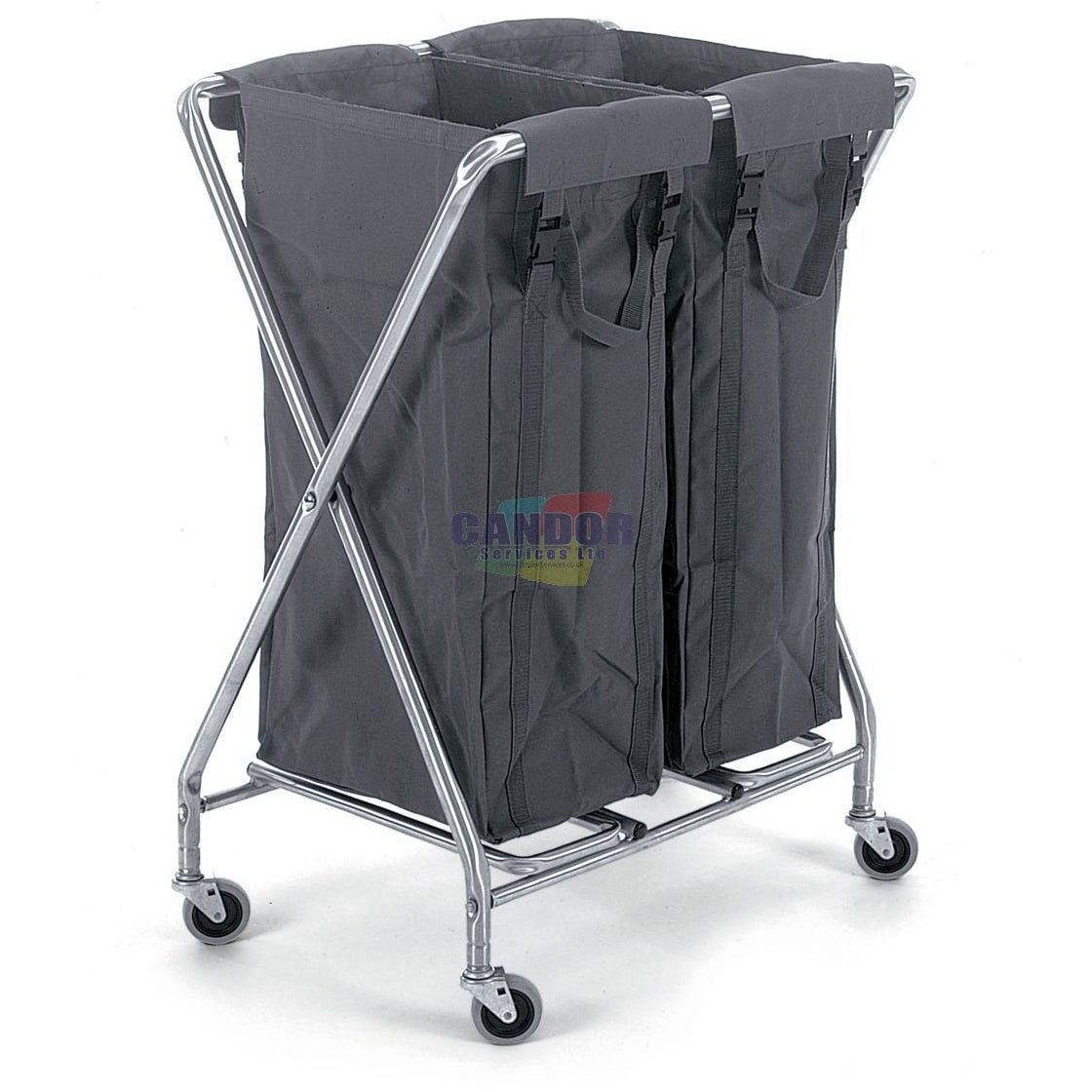 Numatic VersaCare Servo-X NX1002 Medium Twin Bag Folding Laundry Trolley -  Mopping Systems and Trolleys - Numatic