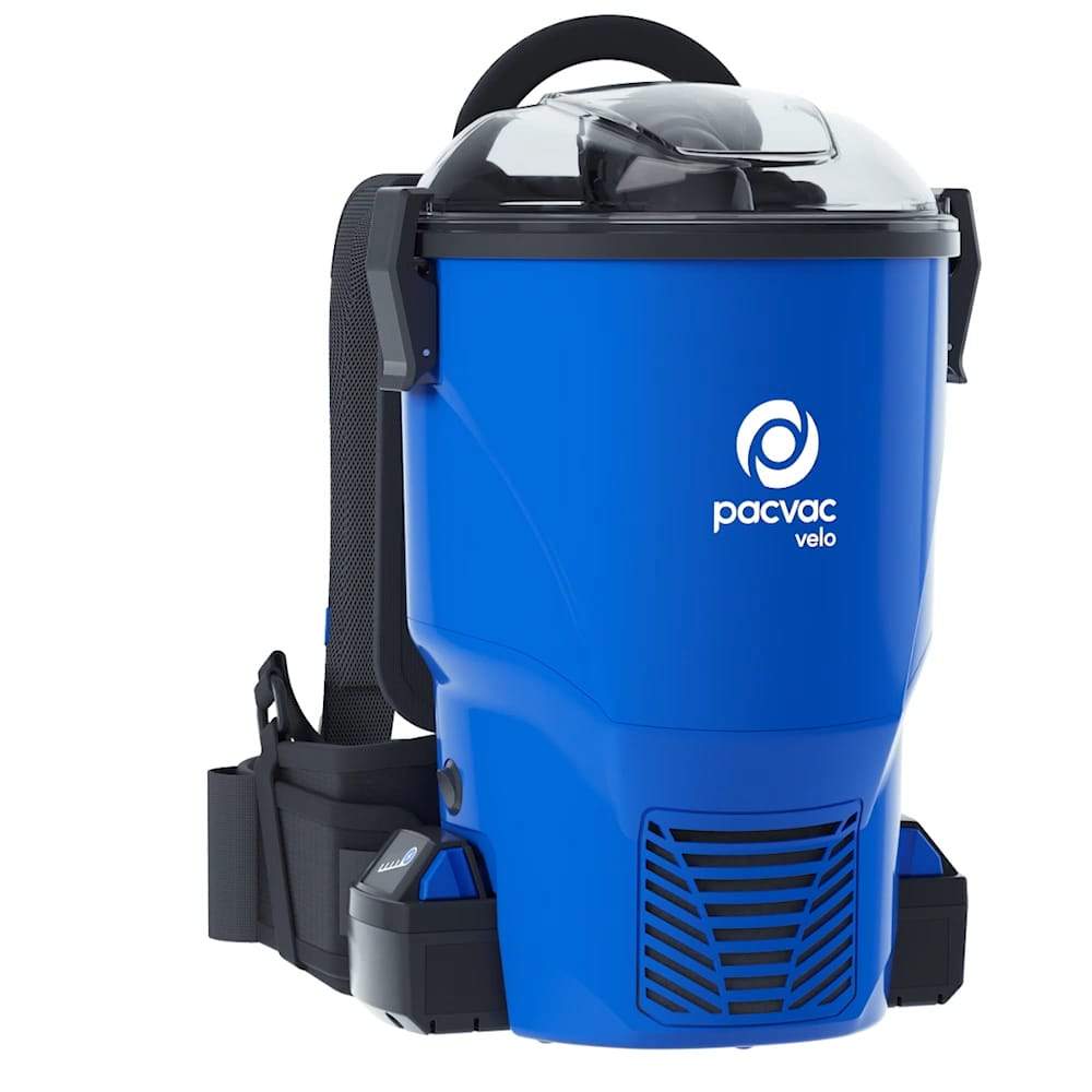 Pacvac's NEW Velo - Lightweight Battery Backpack Vacuum Cleaner - 4.5kgs - Brushless Motor