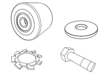 Numatic 244NX Rear Wheel Kit