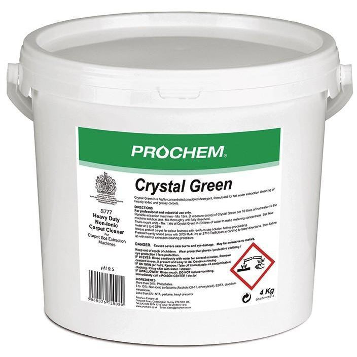 Prochem Crystal Green - Premium non-ionic carpet extraction detergent 4kg -  Chemical - Prochem