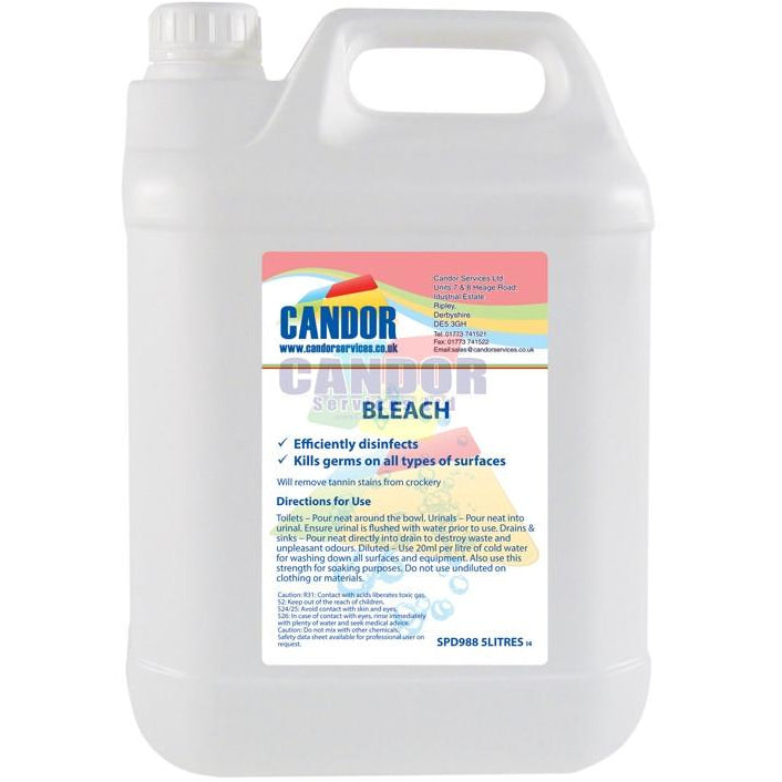 Candor 5L Bleach -  Janitorial Products - Candor Services