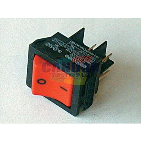 Numatic Red Rocker Switch -  Vacuum Cleaner Switch - Numatic