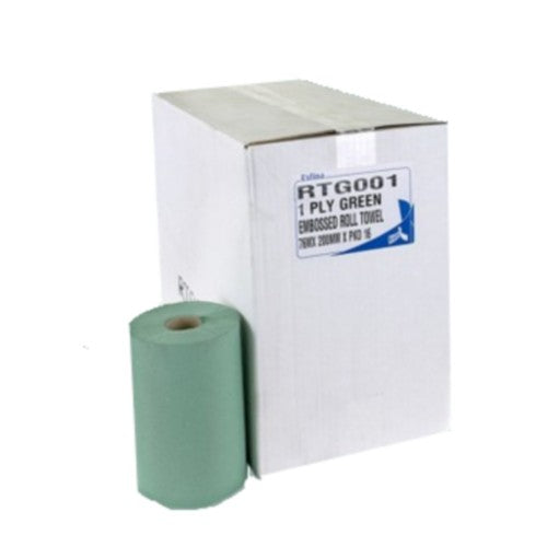 1 Ply Green Roll Towel - 200mm x 76 Meters -  Roll Towel - Candor Services